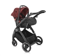 Combi Stroller ADRIA with car seat BLACK&RED *option